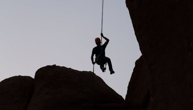 rappelling